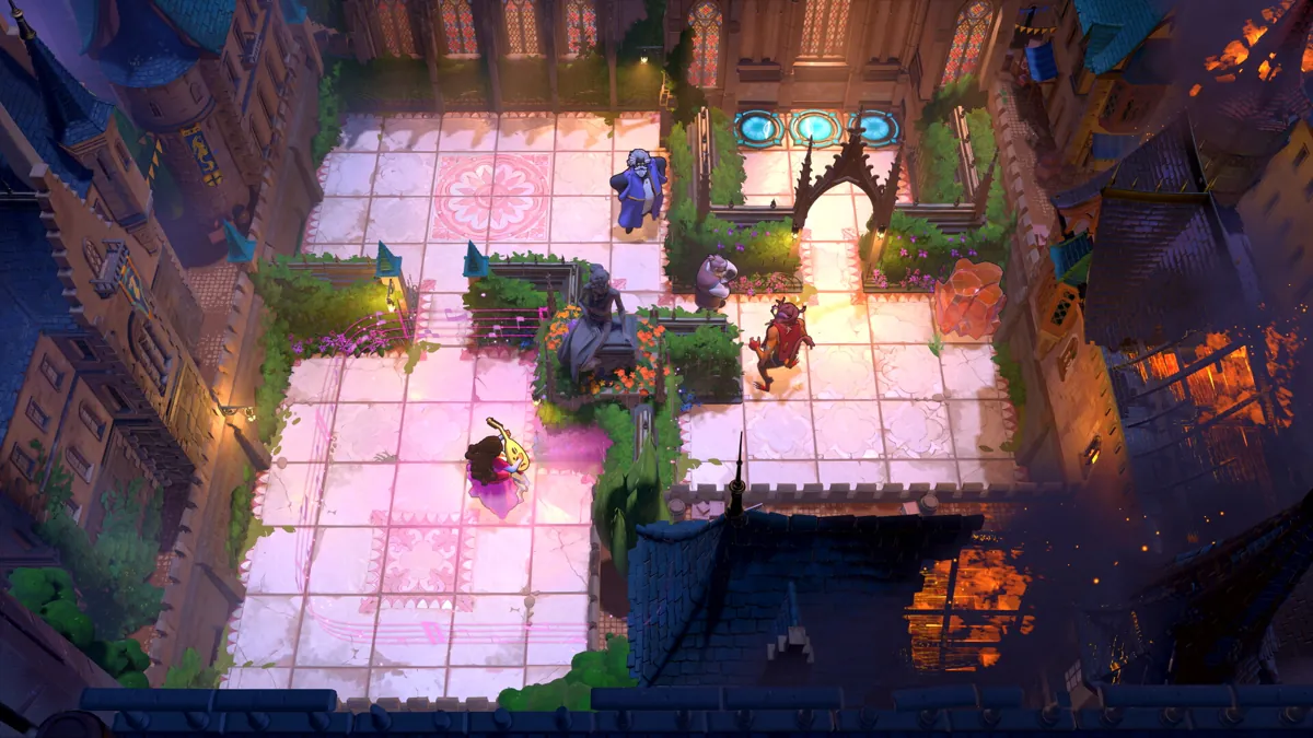 The Hearty Heroes of Hauling in a courtyard