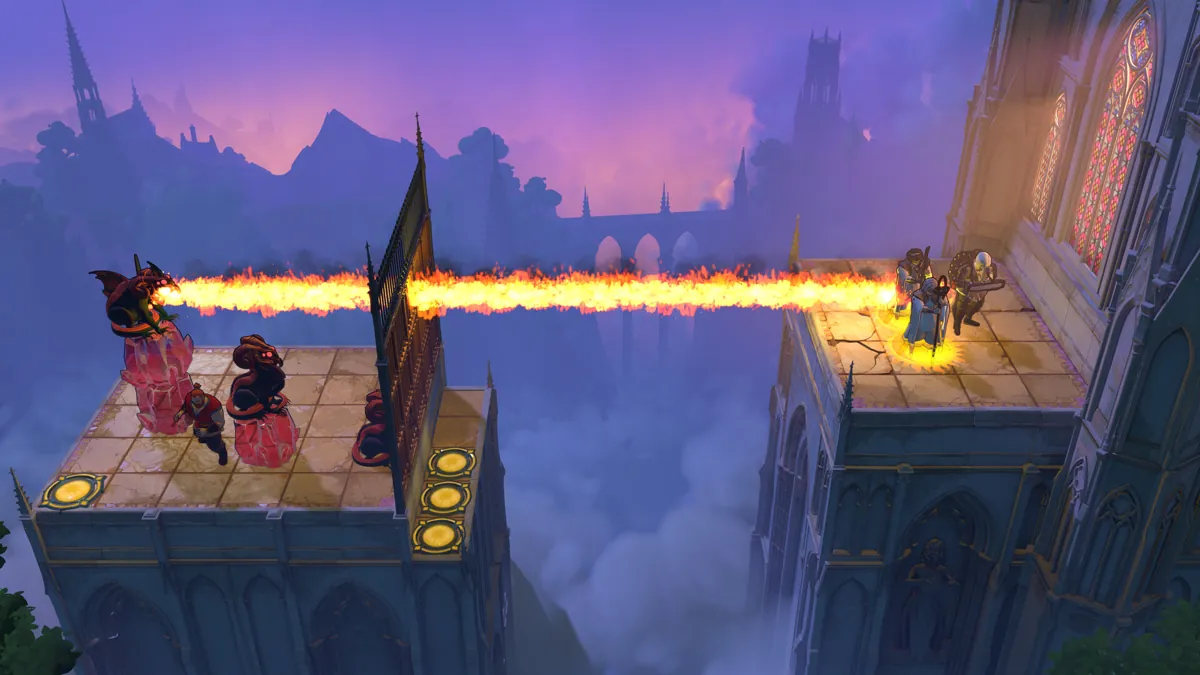 A beam crossing the sky in Beamcasters