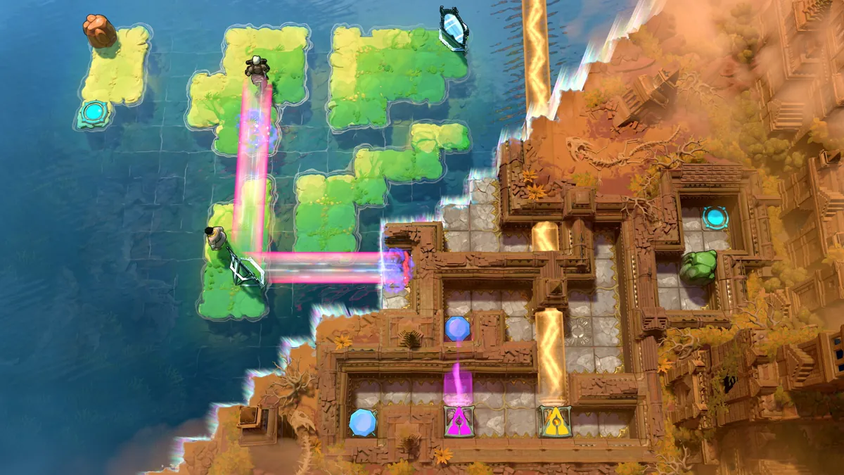 Gold Room 里绿岛与光束同框
